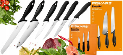 FISKARS ESSENTIAL virtuvinių peilių rinkinys, 6 vnt.