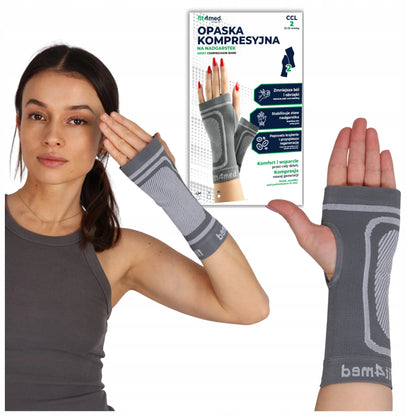 FIT4MED elastinis kompresinis riešo įtvaras, S/M, 2 vnt.