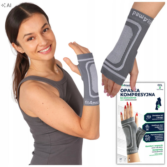 FIT4MED elastinis kompresinis riešo įtvaras, S/M, 2 vnt.