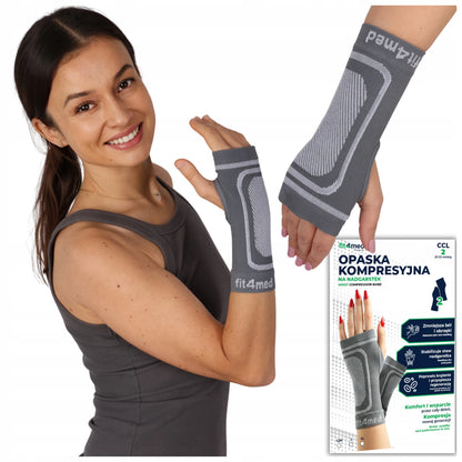 FIT4MED elastinis kompresinis riešo įtvaras, S/M, 2 vnt.
