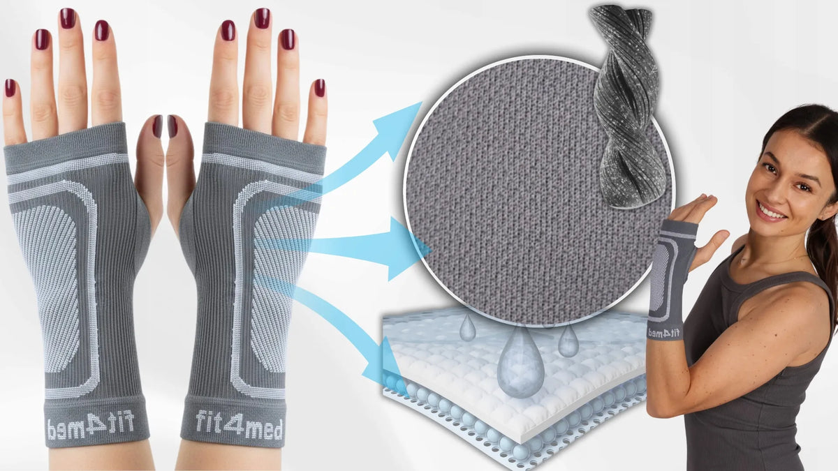 FIT4MED elastinis kompresinis riešo įtvaras, S/M, 2 vnt.