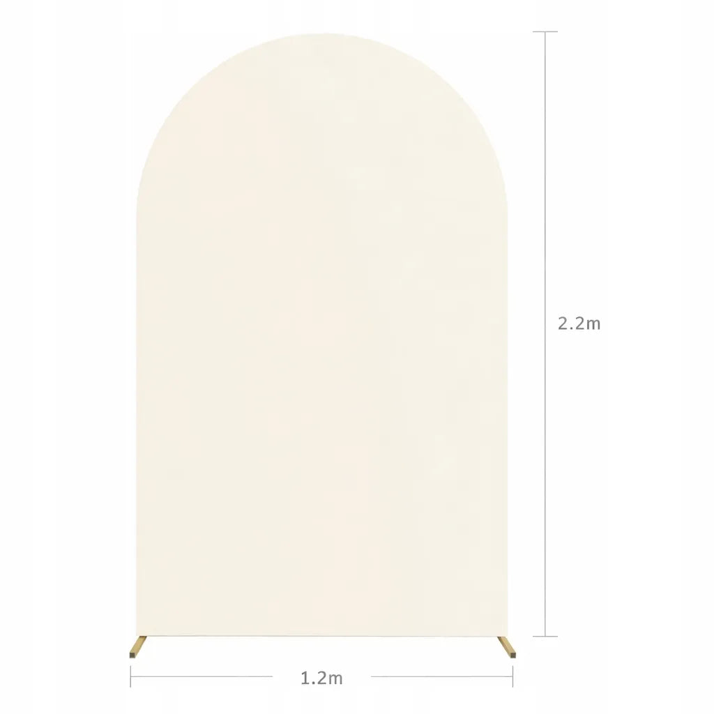 Foninė sienelė, smėlio spalvos medžiaginis užvalkalas arkai, vestuvėms, komunijoms, 2,2x1,2 m