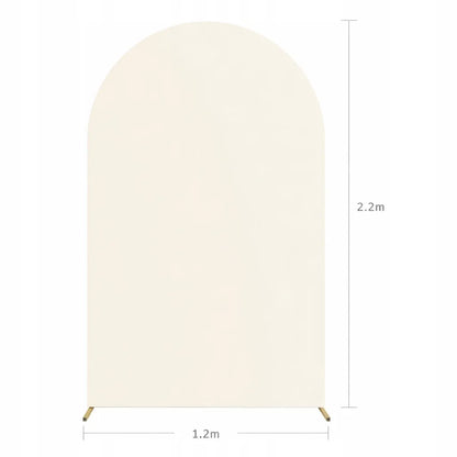 Foninė sienelė, smėlio spalvos medžiaginis užvalkalas arkai, vestuvėms, komunijoms, 2,2x1,2 m