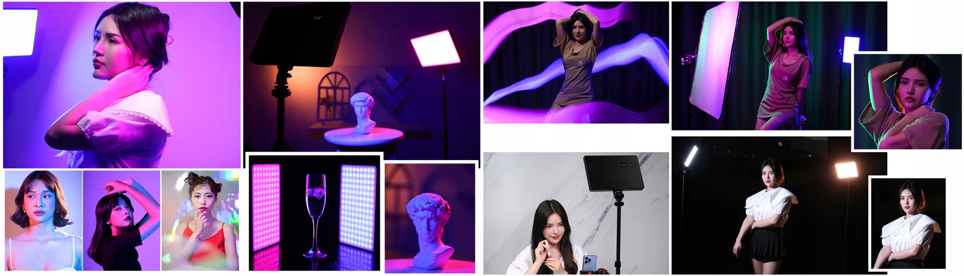 Funkcionali ULANZI LT003 LED lempa telefonui skirtai fotografijai RGB