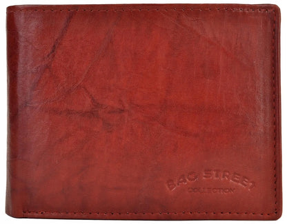 G4-263 tamsiai mėlyna klasikinė horizontali vyriška piniginė iš natūralios odos, su skyriumi monetoms
