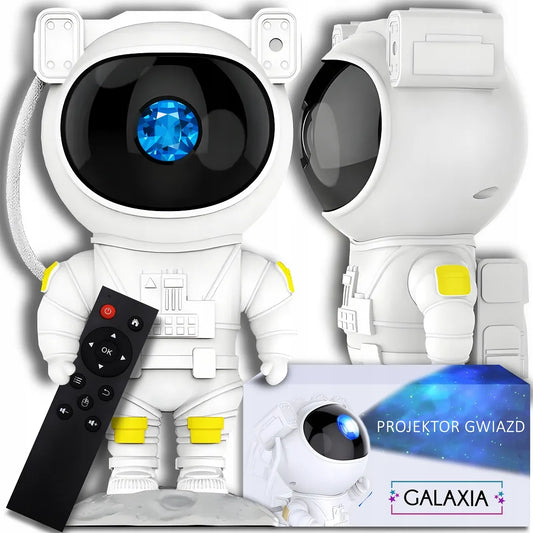 GALAXIA astronautų formos žvaigždžių projektorius vaikams, LED naktinė lemputė