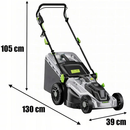 Galinga elektrinė vejapjovė 2400W, 43cm, su 50L krepšiu