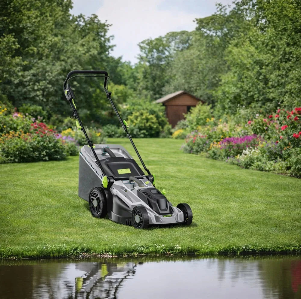 Galinga elektrinė vejapjovė 2400W, 43cm, su 50L krepšiu