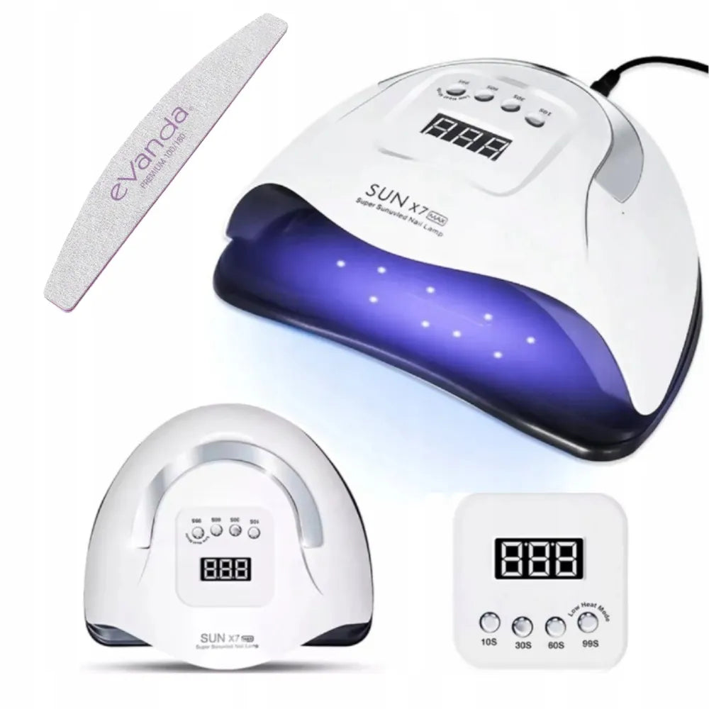 Galinga nagų lempa manikiūrui ir pedikiūrui UV/LED x7 Max 220W