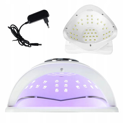 Galinga UV/LED lempa nagams „Sun x10 Max“ su LCD ekranu ir rankena, 280 W