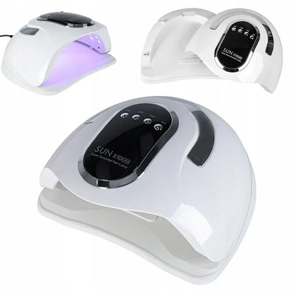Galinga UV/LED lempa nagams „Sun x10 Max“ su LCD ekranu ir rankena, 280 W