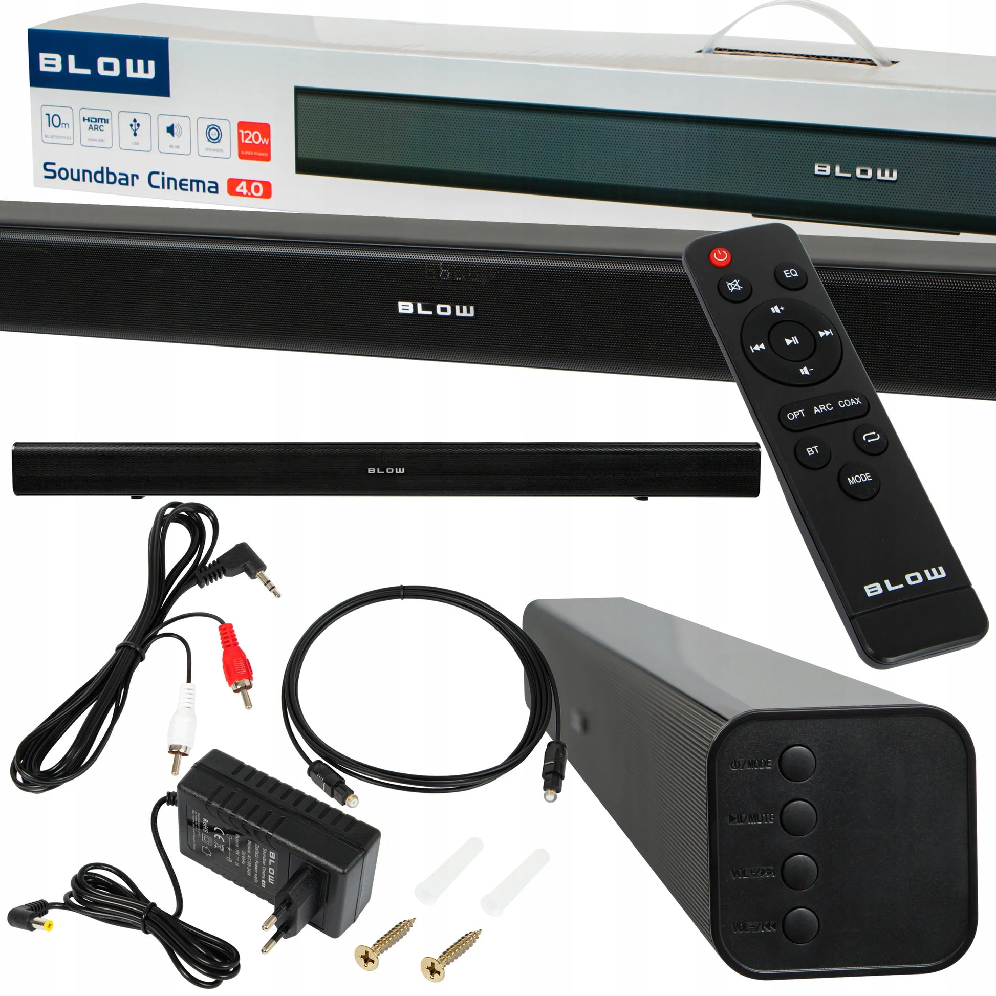 Galingas BLOW CINEMA 4.0 V2 garso projektorius (soundbar) Bluetooth, USB, HDMI, AUX 120W