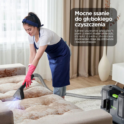Galingas drėgno ir sauso valymo siurblys kilimams bei sofoms 500W HDeye
