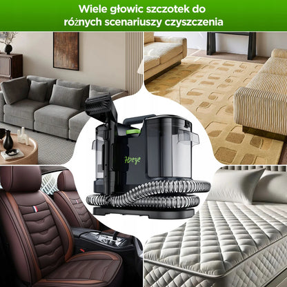 Galingas drėgno ir sauso valymo siurblys kilimams bei sofoms 500W HDeye