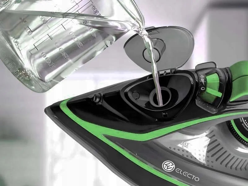 Galingas garinis lygintuvas „Electo VaporePro Green“ su keraminiu padu, 3000 W