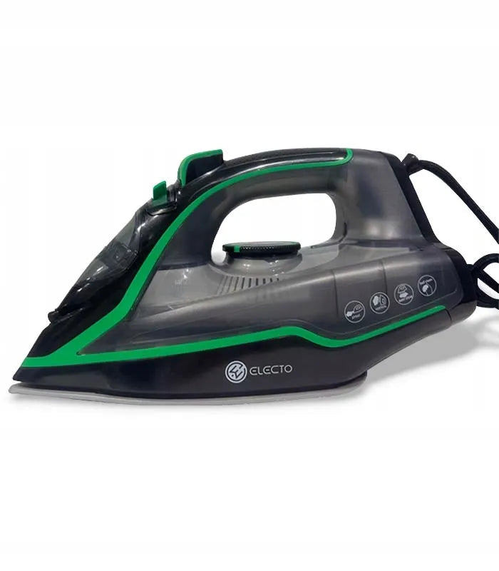 Galingas garinis lygintuvas „Electo VaporePro Green“ su keraminiu padu, 3000 W