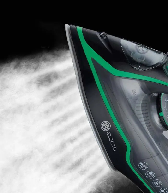 Galingas garinis lygintuvas „Electo VaporePro Green“ su keraminiu padu, 3000 W