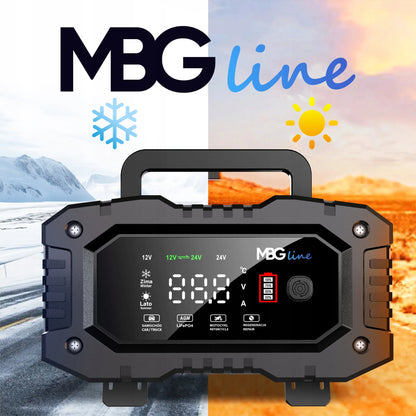 Galingas išmanusis įkroviklis MBG Line 20 A 12V/24V akumuliatoriams FPT-200