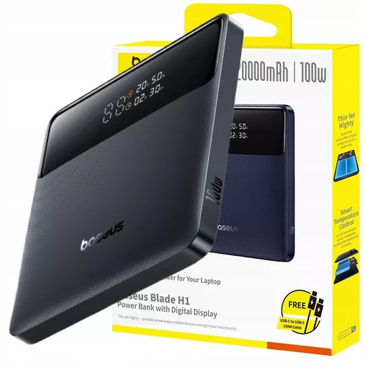 Galingas išorinis akumuliatorius BASEUS 20000mAh QC 4.0 USB-C PD 100W