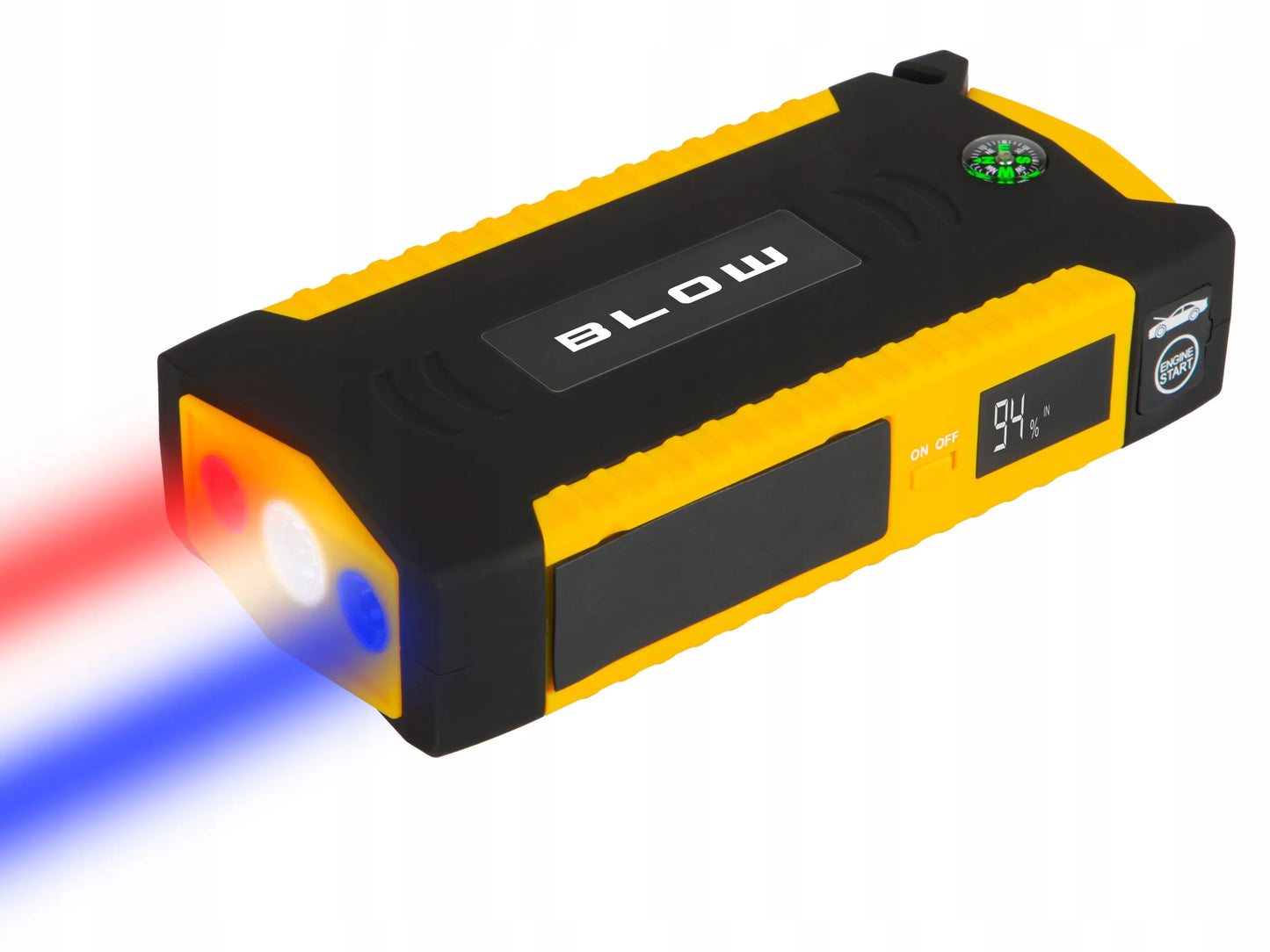 Galingas JUMP STARTER užvedimo įrenginys su „Powerbank“ funkcija 12V 16800mAh rinkinys