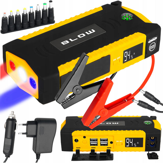 Galingas JUMP STARTER užvedimo įrenginys su „Powerbank“ funkcija 12V 16800mAh rinkinys