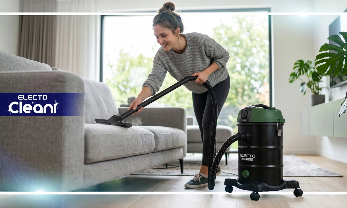 Galingas pramoninis vakuuminis siurblys Electo 3300W be maišelio su dulkių purtytimi 2in1 sausam ir šlapiam valymui