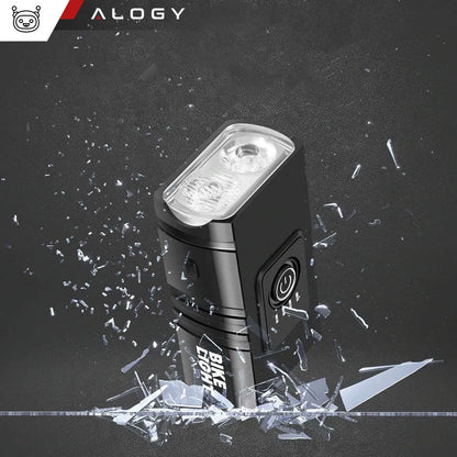 Galingas priekinis LED dviračio žibintas „Alogy“, 800 lm, atsparus vandeniui