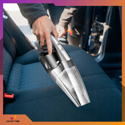 Galingas rankinis automobilinis dulkių siurblys su žibintuvėliu 12V 120W ir krepšiu
