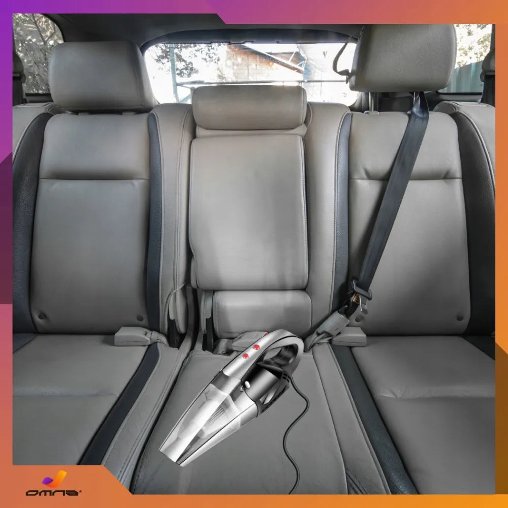 Galingas rankinis automobilinis dulkių siurblys su žibintuvėliu 12V 120W ir krepšiu