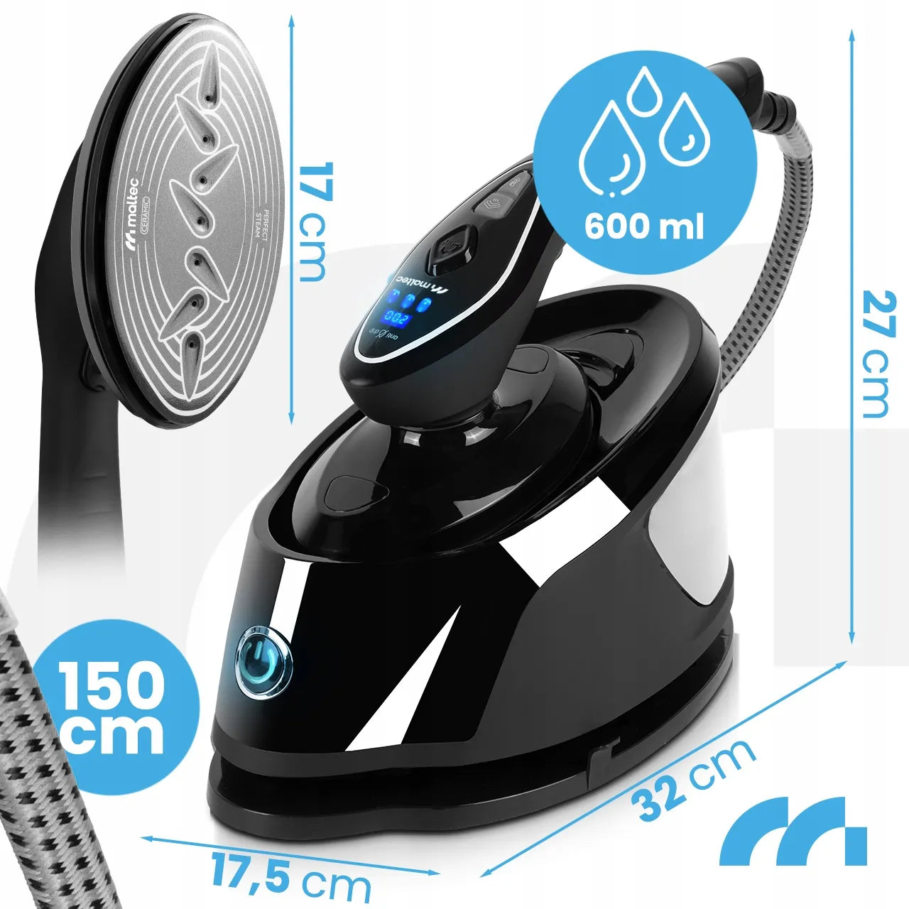 Garinė stotis Maltec SteamCare 2500W lygintuvas drabužiams