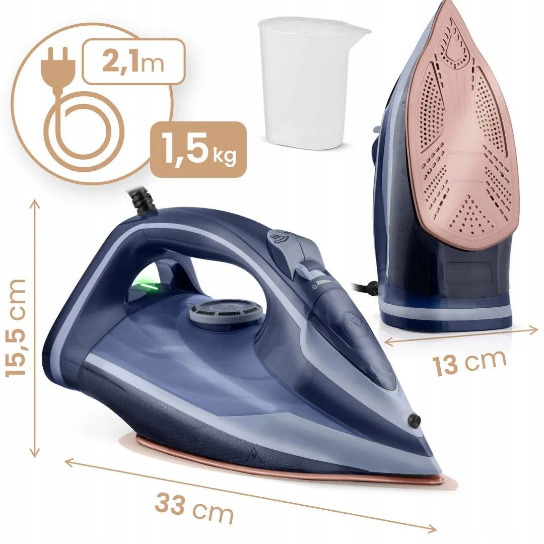 Garinis lygintuvas 3000W Berdsen BD-330 su keramine danga ir vertikalaus lyginimo funkcija