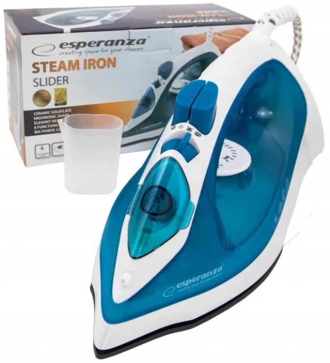 Garinis lygintuvas Esperanza Slider Ceramic, savaime išsivalantis, 2200 W