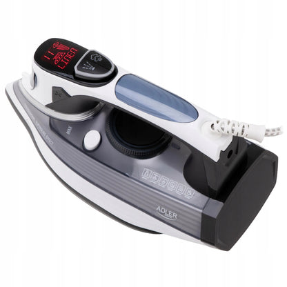 Garinis lygintuvas su LCD ekranu „Adler AD5053“, 3000 W, anoduotas SWIFT GLIDE padas
