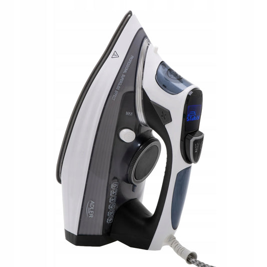 Garinis lygintuvas su LCD ekranu „Adler AD5053“, 3000 W, anoduotas SWIFT GLIDE padas