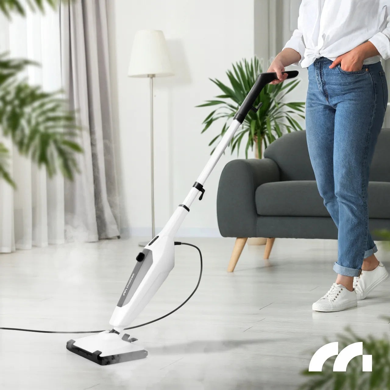 Garinis šluotų rinkinys Maltec SteamExpert HDS4600W, 2000 W, daugiafunkcis garų valytuvas su priedais