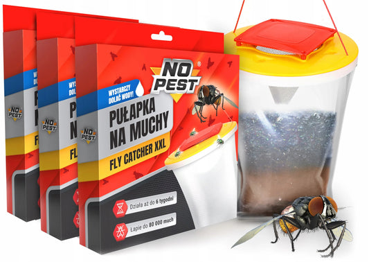 Gaudymo maišelis musėms, uodams, vapsvoms ir mašalams NO PEST FLY CATCHER (3 vnt.)