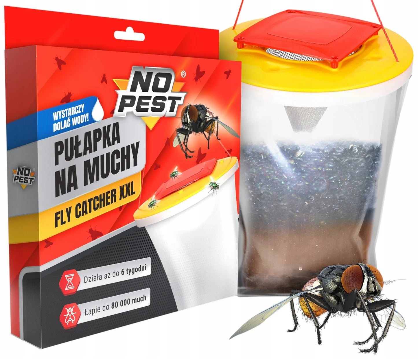 Gaudymo maišelis musėms, uodams, vapsvoms ir mašalams NO PEST FLY CATCHER (3 vnt.)