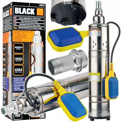 GILUMINIS SIURBLYS 4 COLI SRAIGTINIS ŠVARIAM VANDENIUI ŠULINIAMS GALINGAS 1800 L/H 1"