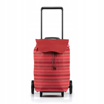 „Gimi Easy“ sulankstomas pirkinių vežimėlis, raudonas, 40 l