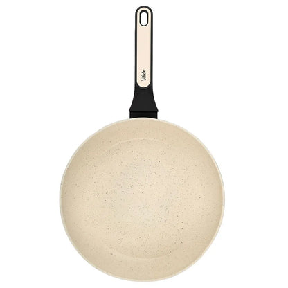Granitinė keptuvė kepimui ir troškinimui Vilde Creamtica, skirta dujinėms ir indukcinėms viryklėms, 28 cm