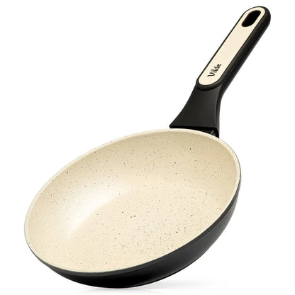 Granitinė keptuvė VILDE CREAMTICA kepimui ir troškinimui, dujinėms ir indukcinėms viryklėms, 20 cm