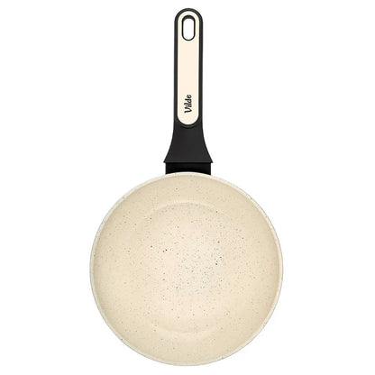 Granitinė keptuvė VILDE CREAMTICA kepimui ir troškinimui, dujinėms ir indukcinėms viryklėms, 20 cm