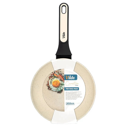 Granitinė keptuvė VILDE CREAMTICA kepimui ir troškinimui, dujinėms ir indukcinėms viryklėms, 20 cm