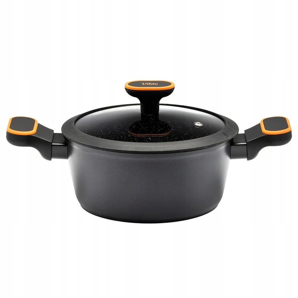 Granitinis puodas su dangčiu VILDE 20 cm, 2,5 l