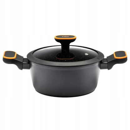 Granitinis puodas su dangčiu VILDE 20 cm, 2,5 l