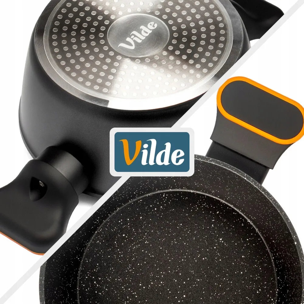 Granitinis puodas su dangčiu VILDE 20 cm, 2,5 l