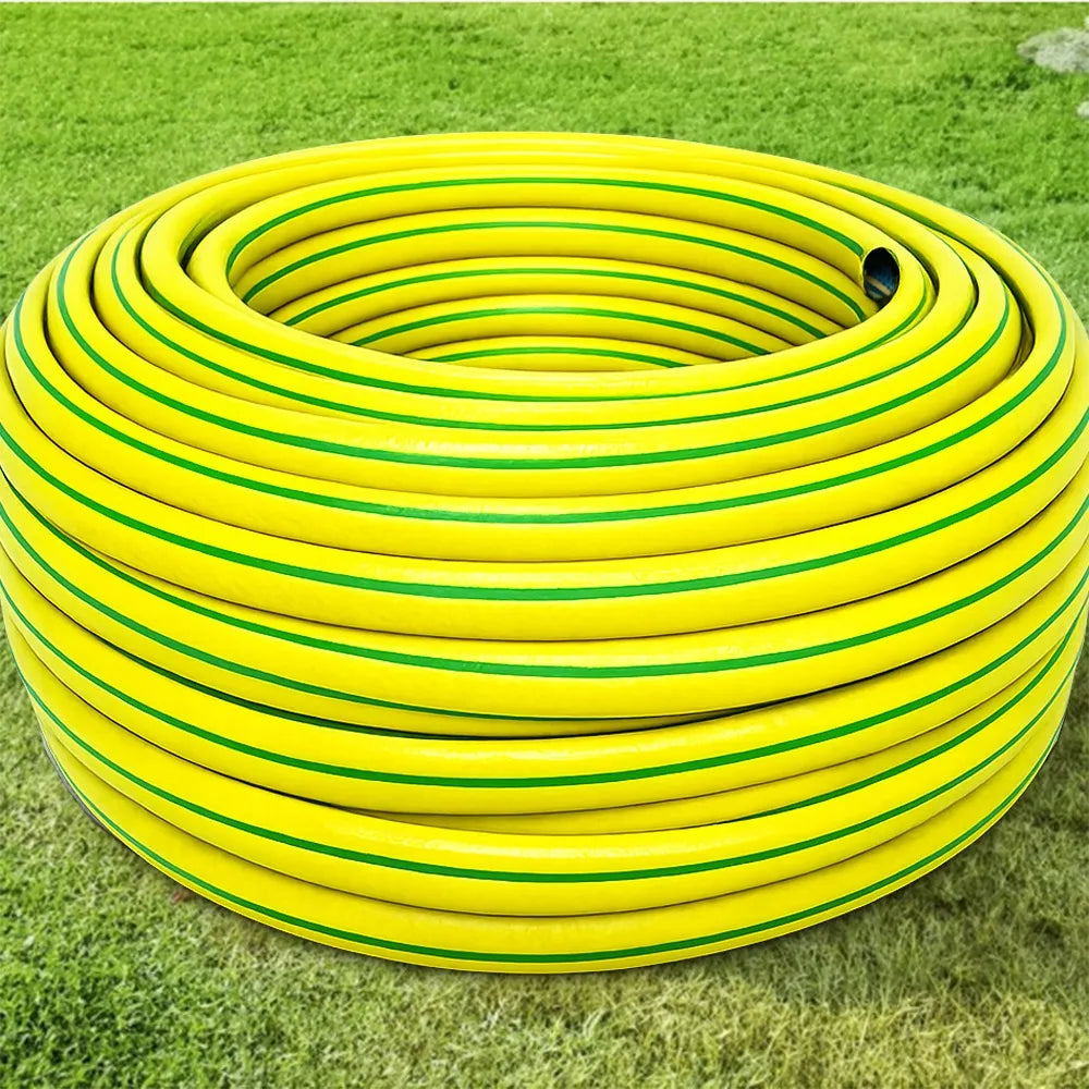 GUMINĖ SODO ŽARNA 3/4" 50m 4 SLUOKSNIŲ + PURKŠTUVAS IR JUNGTYS BRADAS RINKINYS