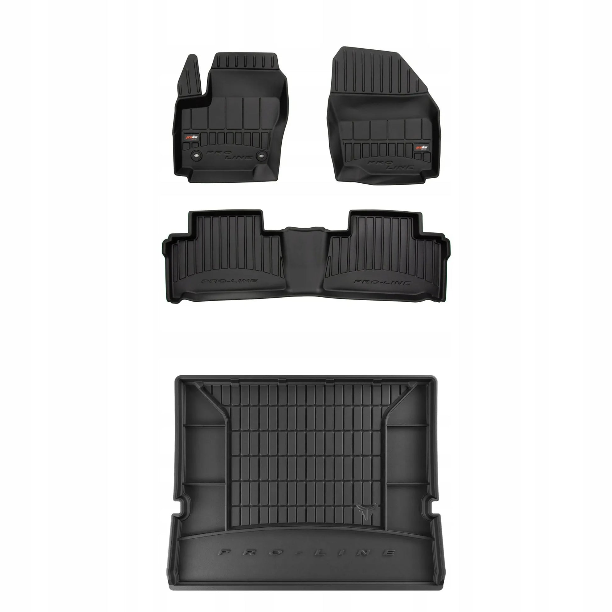 Guminiai kilimėliai ir bagažinės kilimas Ford Galaxy II 2009-2015 rinkinys