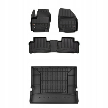 Guminiai kilimėliai ir bagažinės kilimas Ford Galaxy II 2009-2015 rinkinys