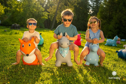 Guminis alpakos formos šokinukas vaikams su pompa, rožinis, „Sun Baby“